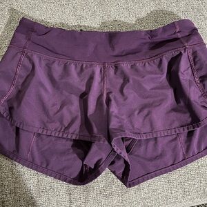 lululemon athletica Deep Purple Athletic Shorts